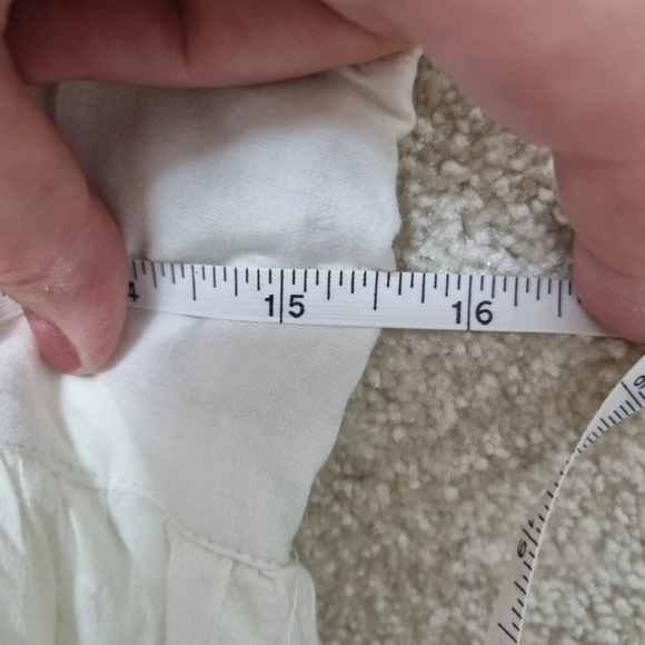 Pistachio Dress Womens L Summer Shirred Back Spaghetti Strap Butterfly Cotton - Picture 9 of 9